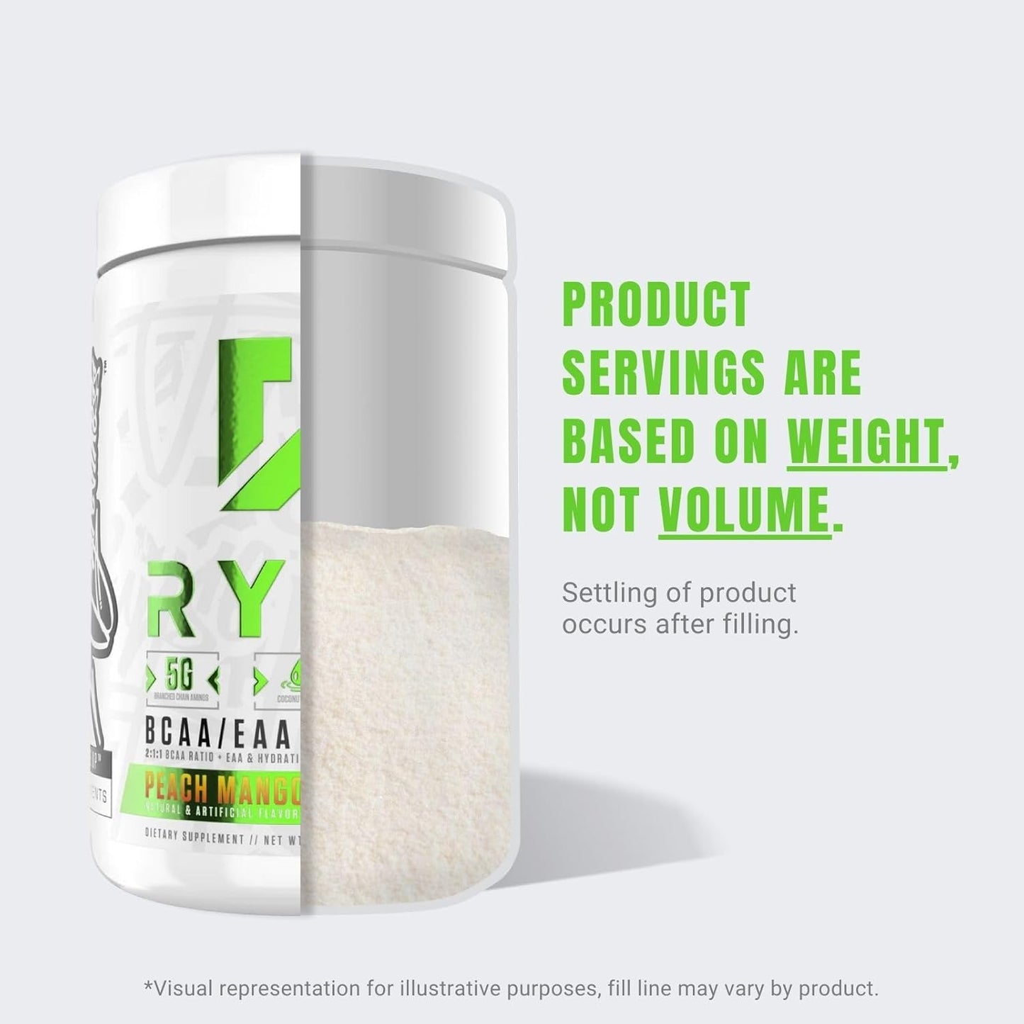 RYSE Core Series BCAA+EAA Supplements - Recover, Hydrate, Build - 5g BCAAs, 3g EAAs - 30 Servings Cherry Limeade