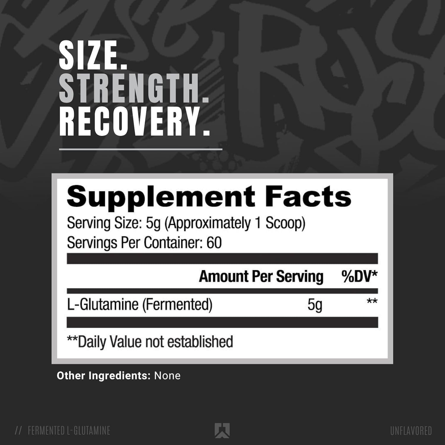 RYSE Element Series Fermented L-Glutamine Amino-Acid Supplement for Recovery, Hydration, Gut & Immune Health - 60 Servings