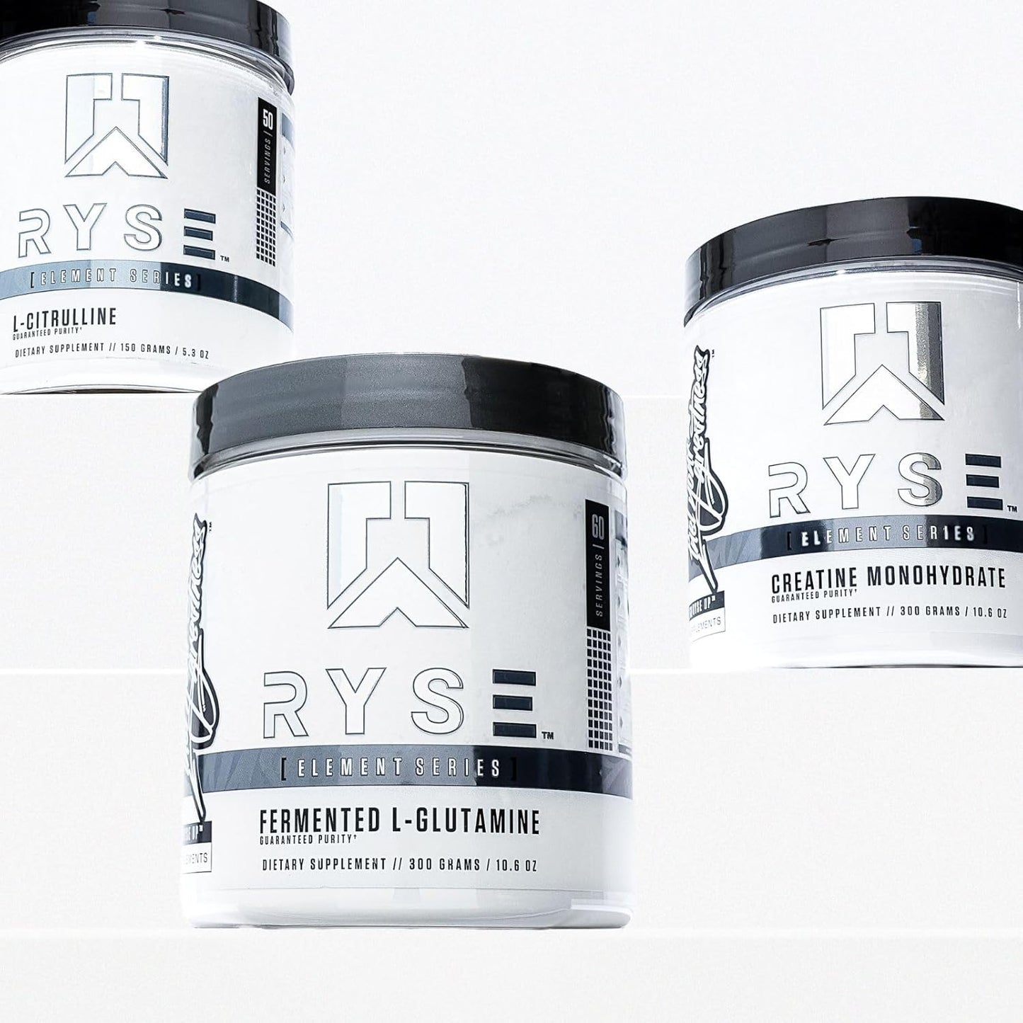 RYSE Element Series Fermented L-Glutamine Amino-Acid Supplement for Recovery, Hydration, Gut & Immune Health - 60 Servings