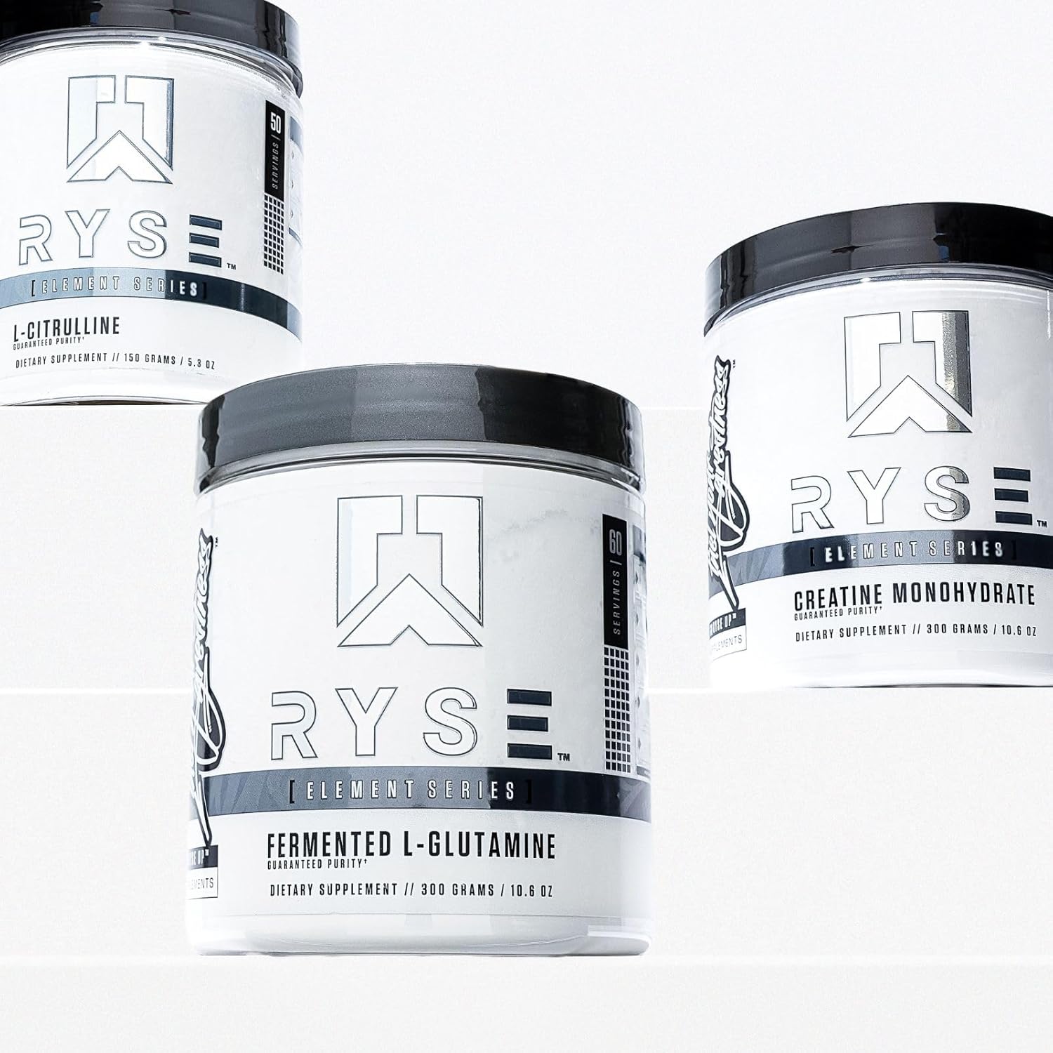 RYSE Element Series Fermented L-Glutamine Amino-Acid Supplement for Recovery, Hydration, Gut & Immune Health - 60 Servings