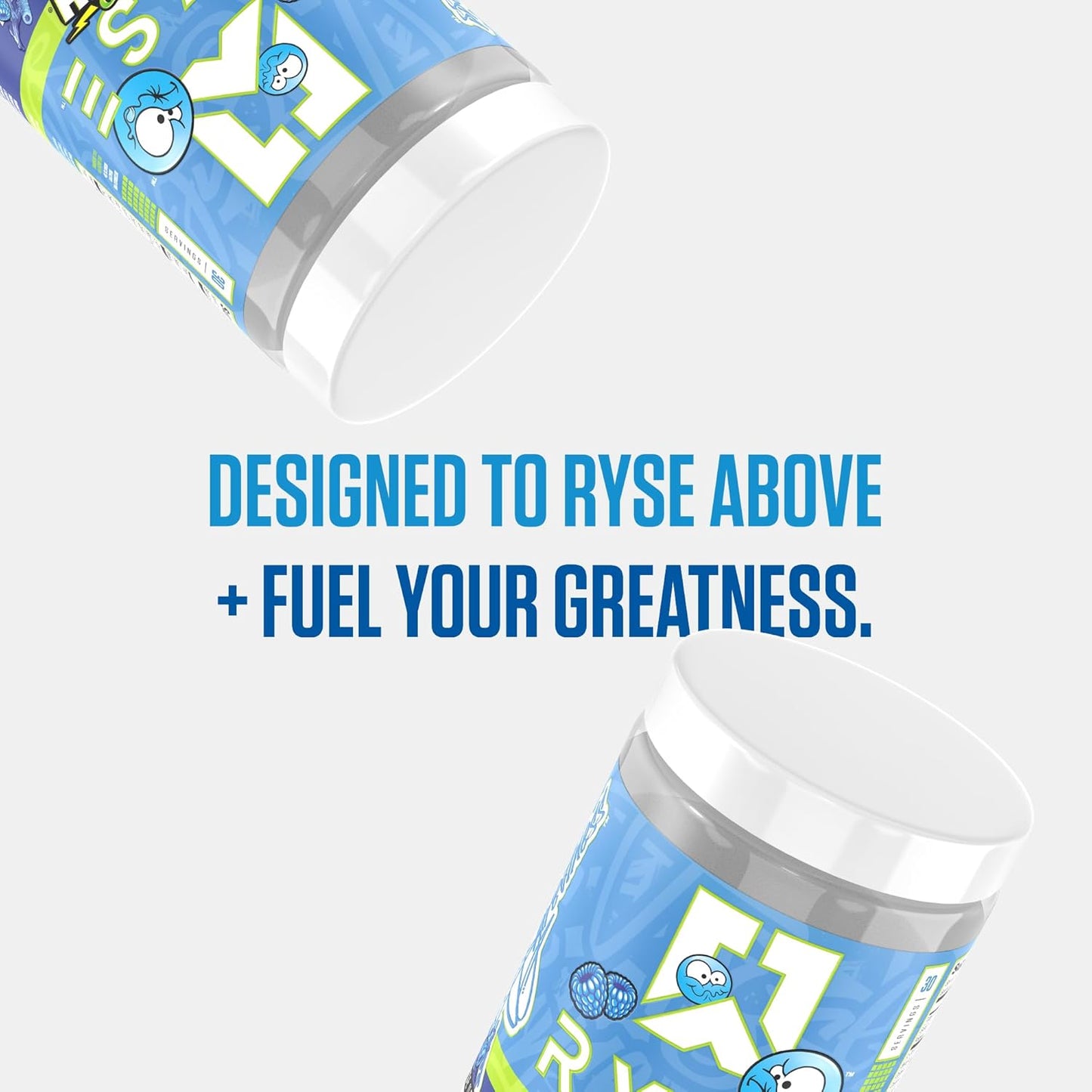 Ryse Loaded Pre Workout Powder Supplement | Boosts Energy, Focus, and Performance | Beta Alanine + Citrulline | 390mg Caffeine | 30 Servings (Sour Punch Blue Raz)