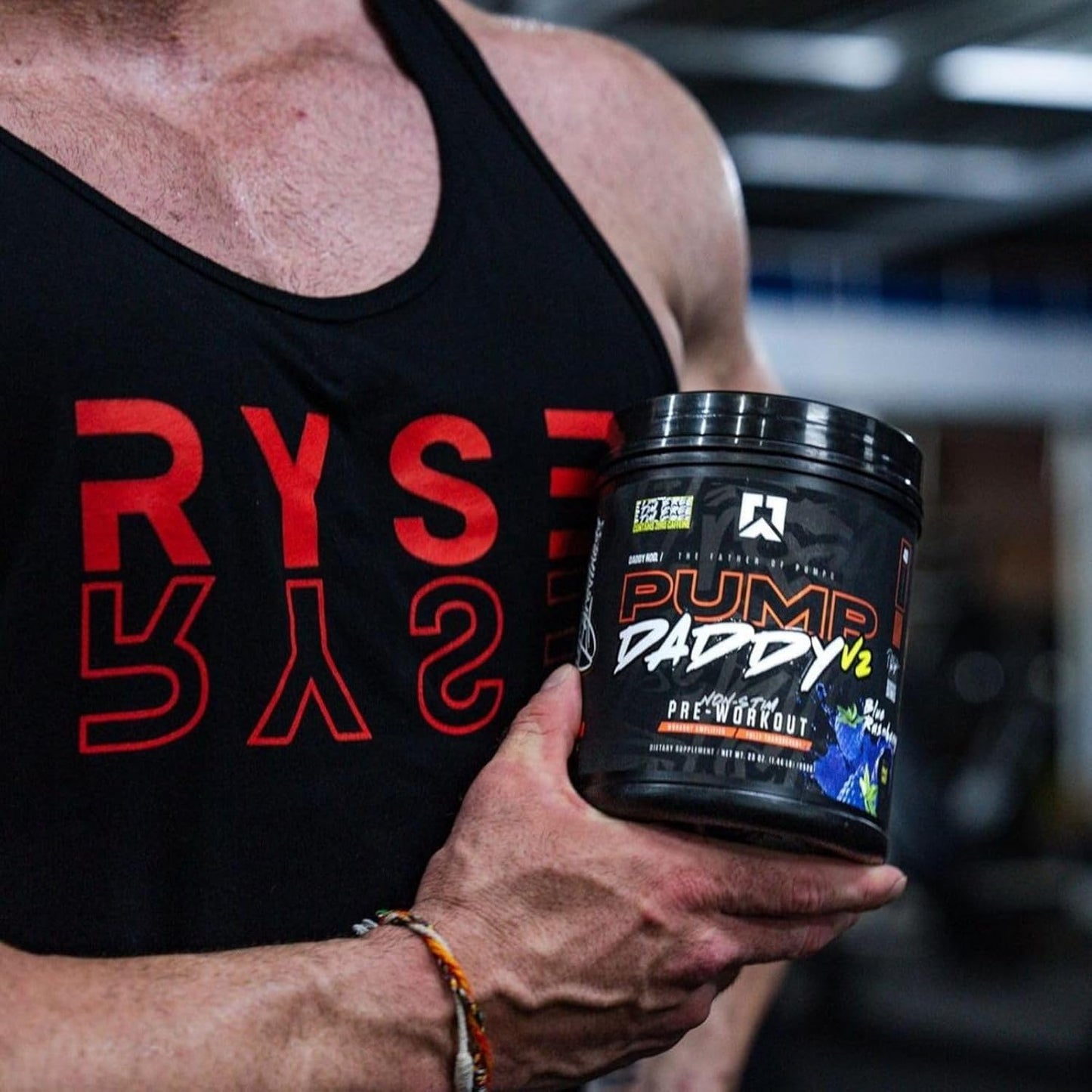 RYSE Signature Series Pump Daddy V2 Non Stim Pre-Workout Supplement by Noel Deyzel - Citrulline, Beta Alanine, Creatine - 40 Servings - Candy Watermelon Flavor