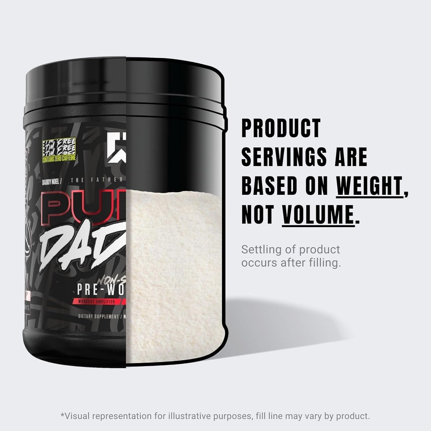 RYSE Signature Series Pump Daddy V2 Non Stim Pre-Workout Supplement by Noel Deyzel - Citrulline, Beta Alanine, Creatine - 40 Servings - Candy Watermelon Flavor