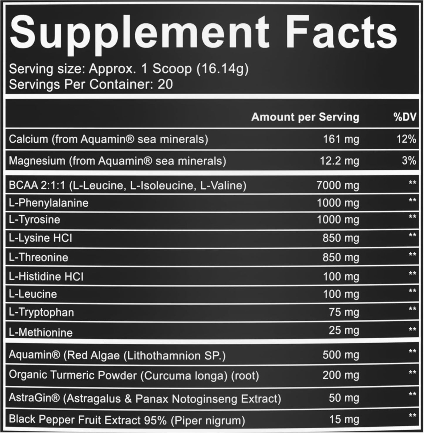 RysnFenix EAA Endure: 11g EAA + BCAA Blend with Astragin & Black Pepper Extract for Optimal Amino Acid Absorption, Aquamin Electrolytes for Hydration | 25 Servings (Pina Colada)