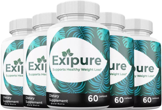 Exipure Pills Advanced Formula - 5 Pack of 300 Capsules for Slimming Formula and Metabolism Support