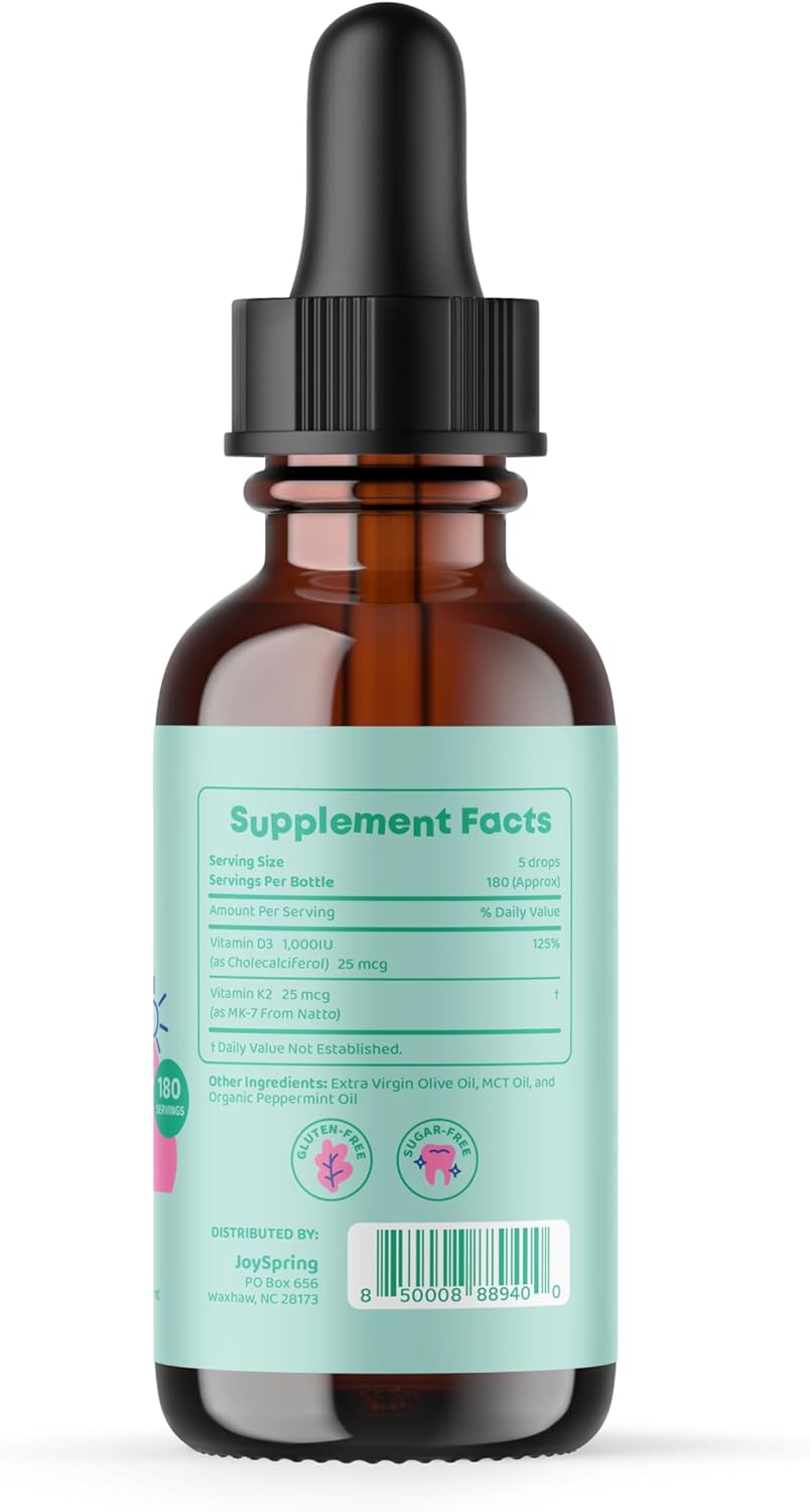 Saffron Gummies for Kids and Women's Hormone Balance Vitamin D Drops by JoySpring