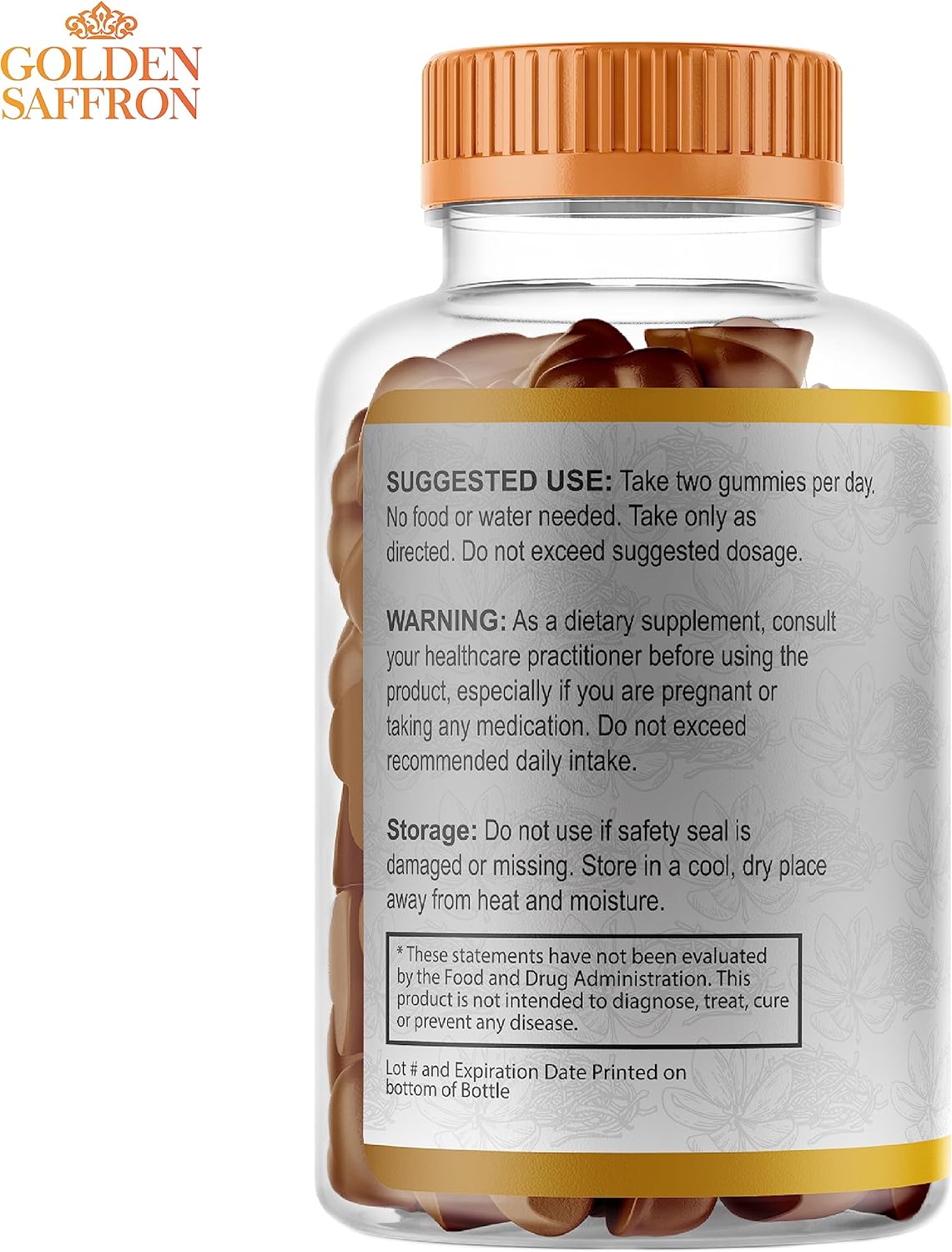 Saffron Gummies with GABA, Vitamin D2, and Herbal Extracts for Holistic Wellness - Vegan Cherries Flavor