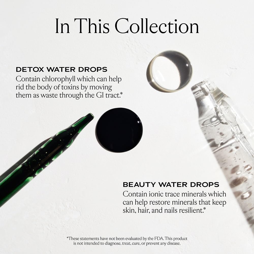 Sakara Beauty Water Drops - Liquid Chlorophyll & Trace Minerals Supplement for Detox, 60 Servings