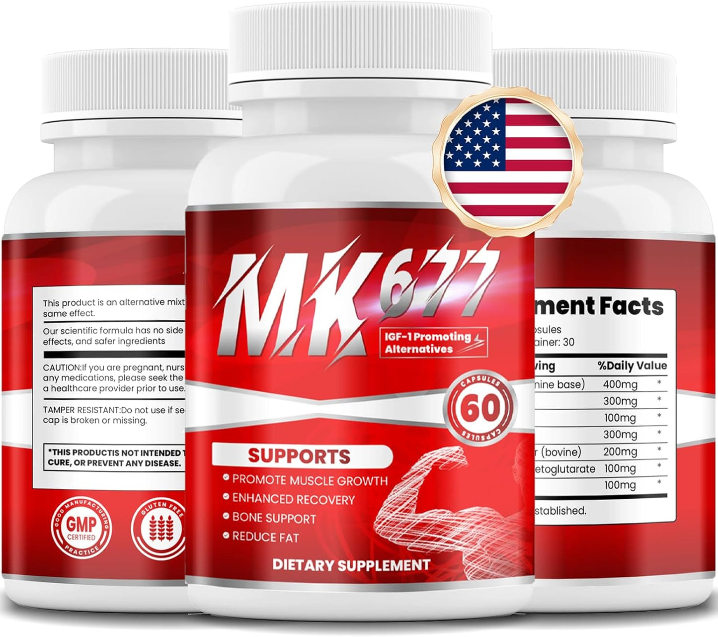 SAKQIY Ultra MK677 Sports Capsules for Men & Women - Ibudamor MK677 Muscle Strengthening, Growth, Recovery Supplement