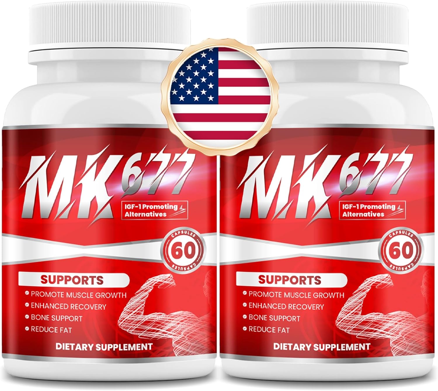 SAKQIY Ultra Sports Capsules for Men & Women - Muscle Strength, Growth, Recovery Support - 60 Pills