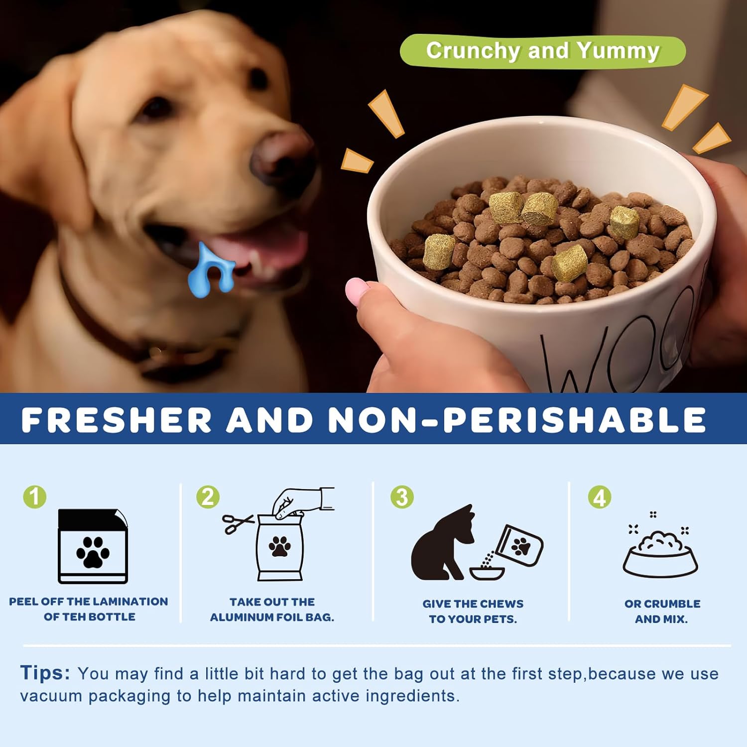 Salmon Oil Omega 3 for Dogs with EPA & DHA Fatty Acids - Skin & Coat Supplement for Itch Relief, Anti-Shedding - 120 Count