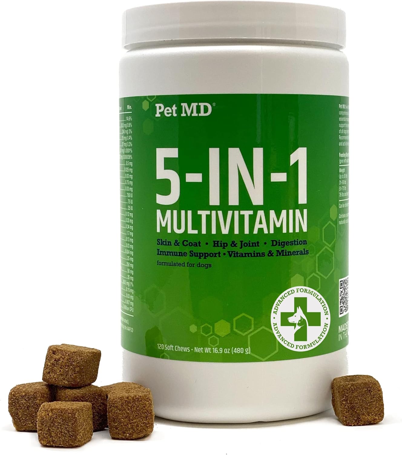 Salmon Omega Bites with 5in1 Multivitamin Softchews for Pets