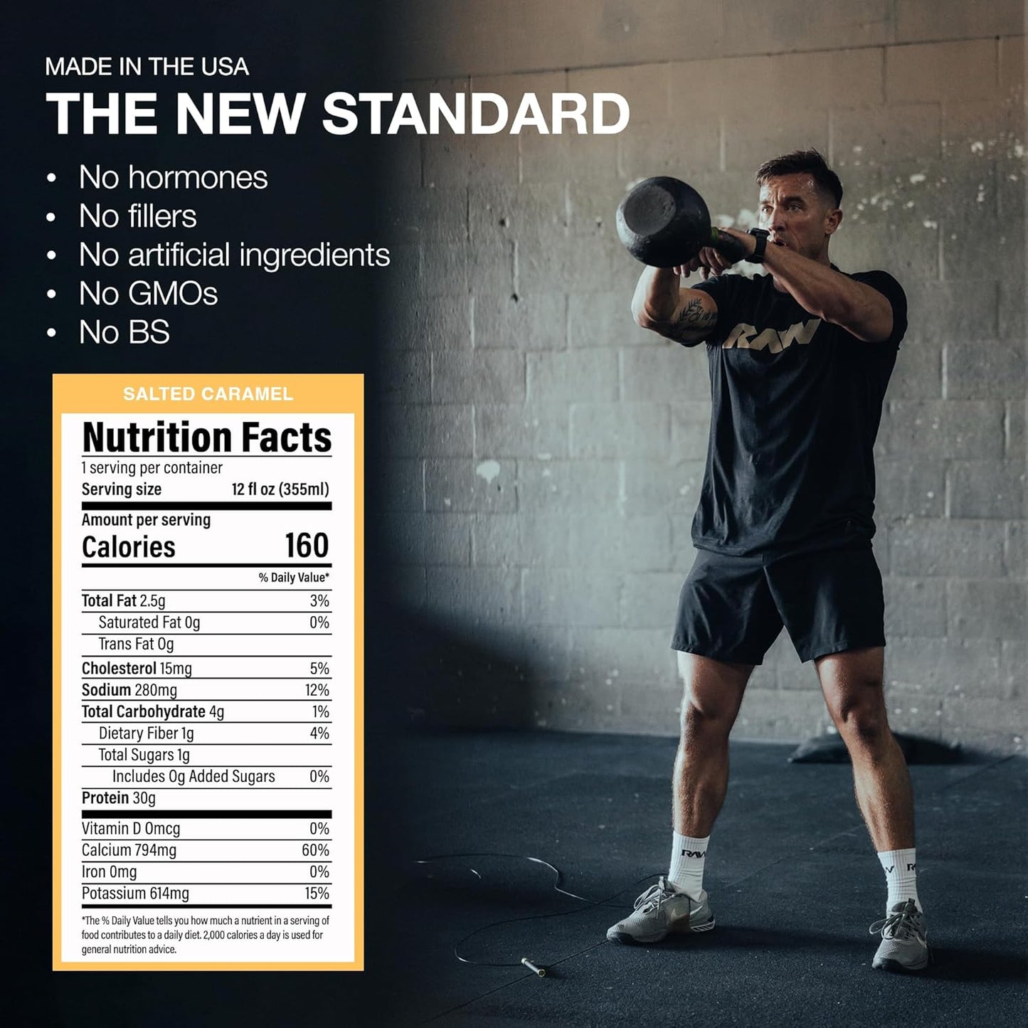 Salted Caramel Protein Shake, Ready-to-Drink with Whey Isolate - Zero Sugar & Gluten-Free Meal Replacement - 12 oz