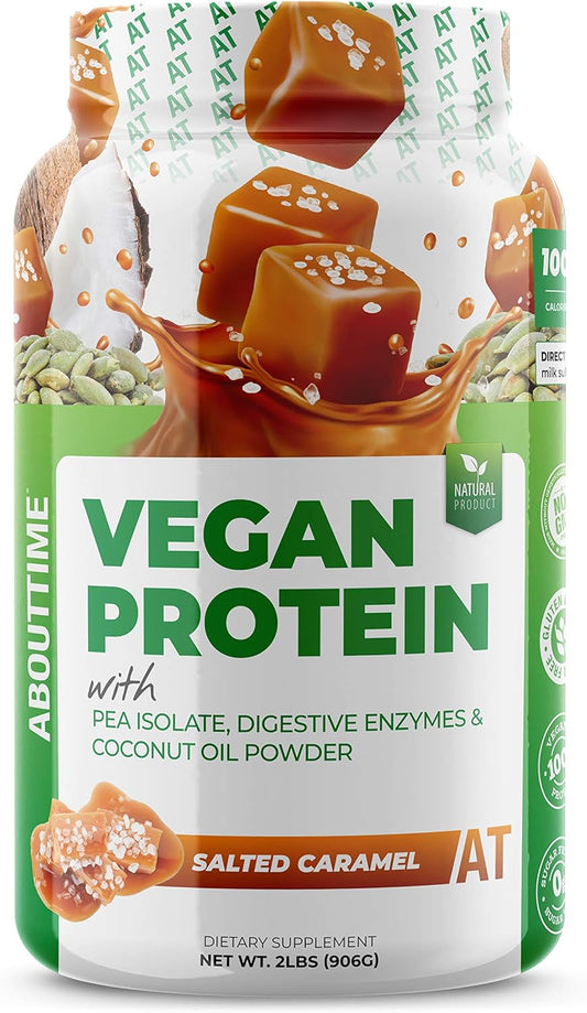 Salted Caramel Vegan Protein Supplement, 2lb - About Time