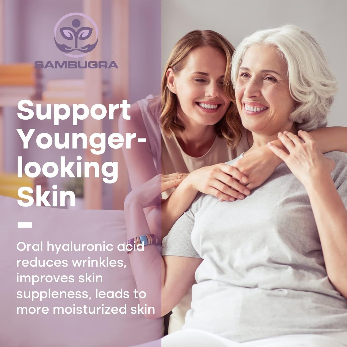 Sambugra Liposomal Hyaluronic Acid Capsules - 1000mg for Skin and Joint Support - High Bioavailability - 240 Capsules Total