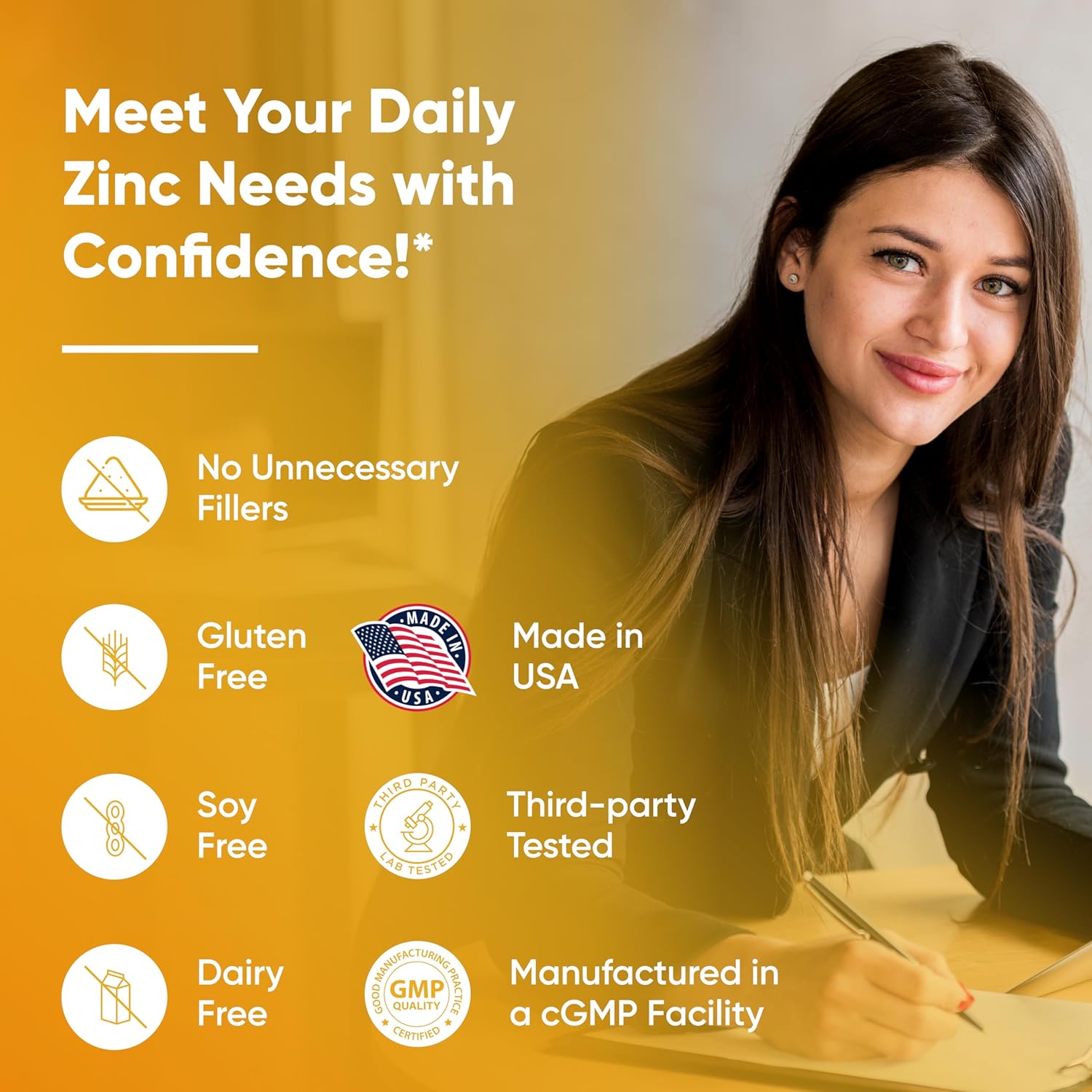 Sandhu Herbals Zinc & Shilajit Pure Himalayan Supplement - 50 mg Zinc, 10 in 1 Formula for Immune Support and Natural Energy - Made in USA