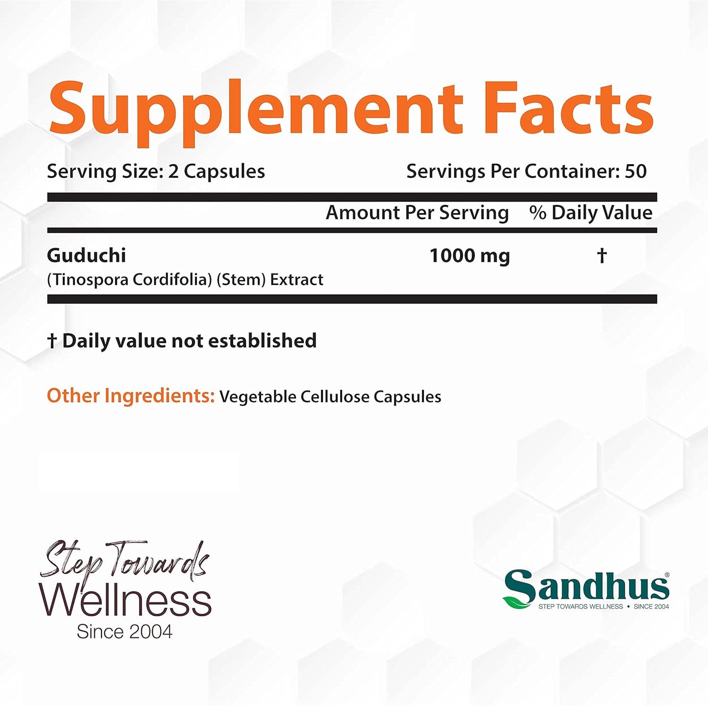 Sandhu's Guduchi Giloy Capsules - Vegan Immune Support Supplement with 1000mg per Serving