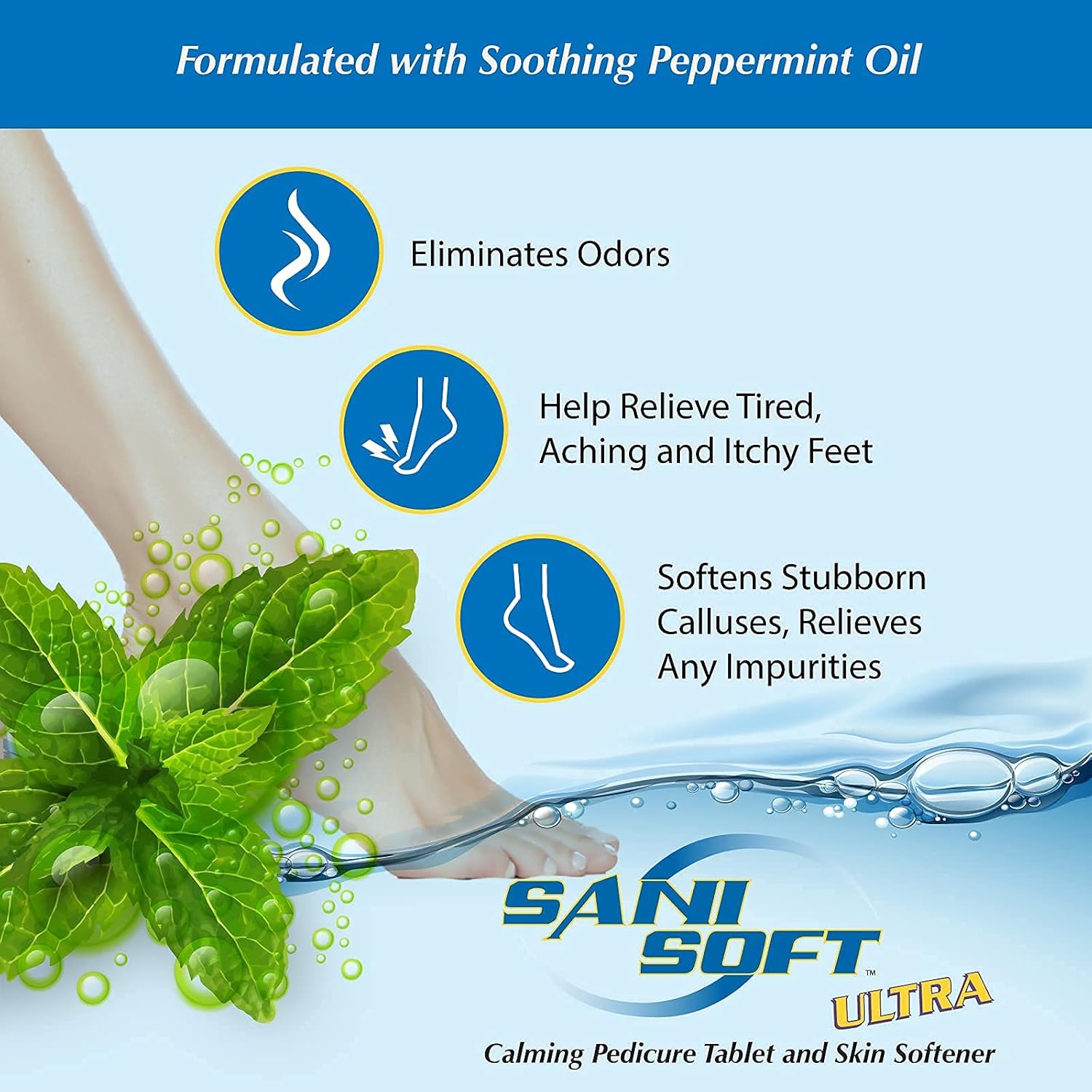 Sanicare Sani-Soft Peppermint Tablets with Peppermint Oil and Aloe Vera - 150 Tabs