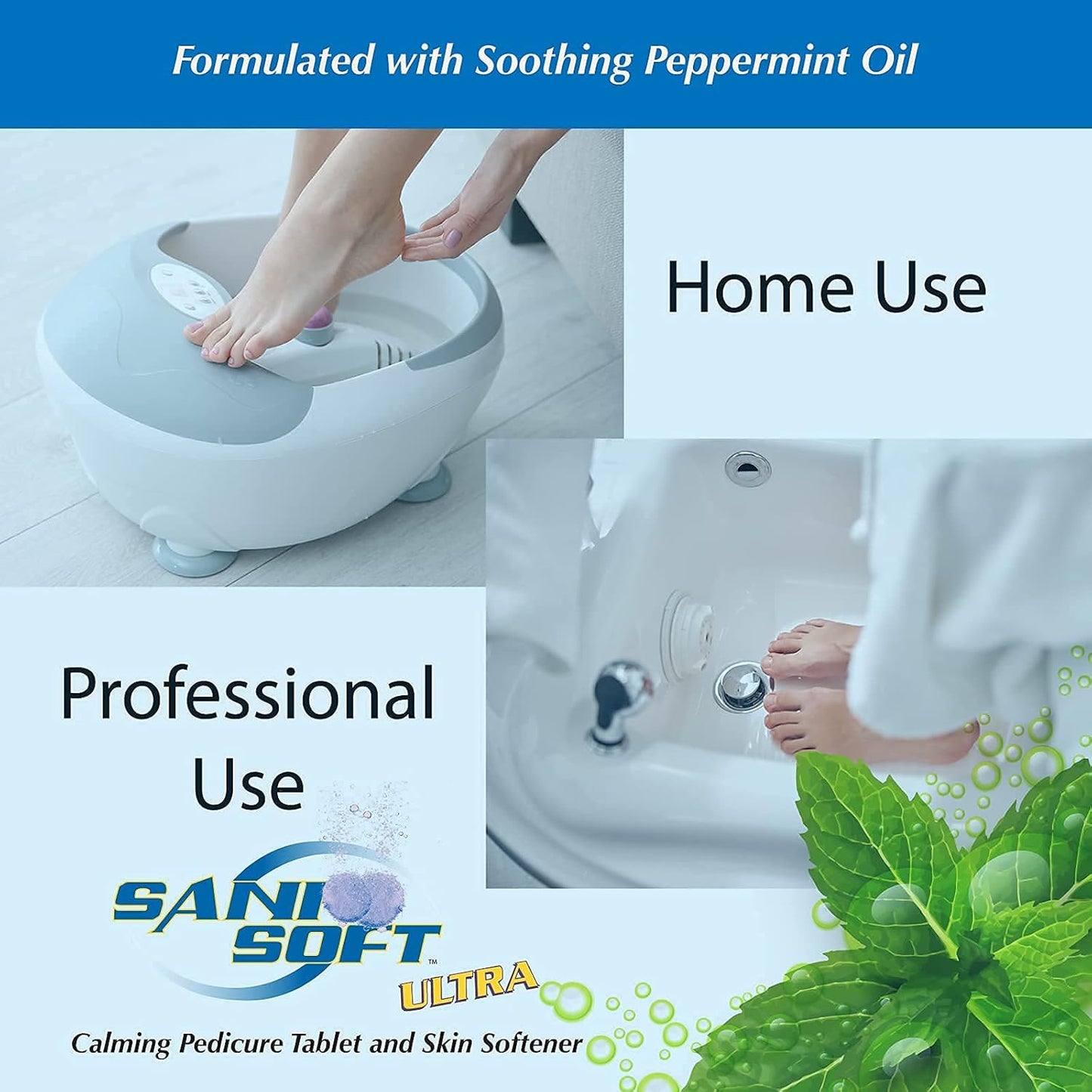 Sanicare Sani-Soft Peppermint Tablets with Peppermint Oil and Aloe Vera - 150 Tabs