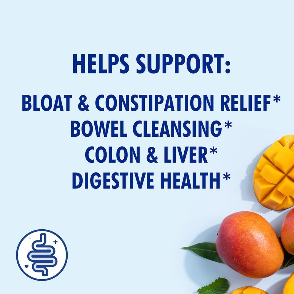 Santo Remedio Colon Plus: Mango Flavored Colon Cleanser with Psyllium Husk Fiber and Probiotics - 30 Servings