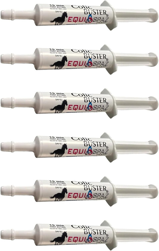 Saratoga Veterinary Product: Equi-Spaz Digestion Supplement for Horses - Fast Relief from Intestinal Gas and Colic (6 Pack)