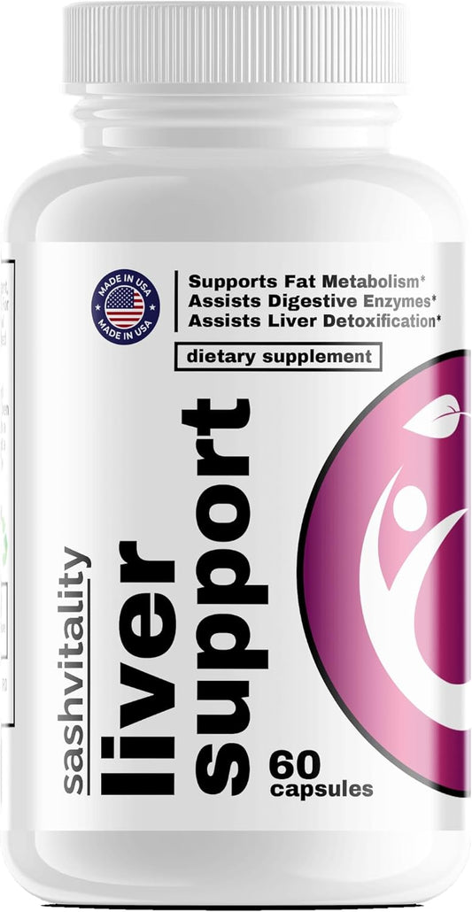 SASH Vitality Liver Health Supplement - Natural Support for Liver Function and Detoxification