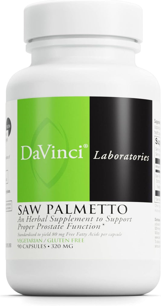 Saw Palmetto Dietary Supplement for Prostate Health, Premenstrual Support, and Lactation - 90 Vegetarian Capsules