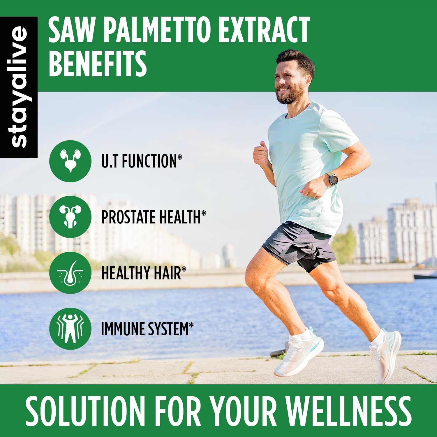 Saw Palmetto Extract Capsules 950mg with Cranberry & Pumpkin Seed - 120 Vegan Pills for Hair, U.T & Prostate - Non-GMO & Gluten Free Supplement for Men and Women