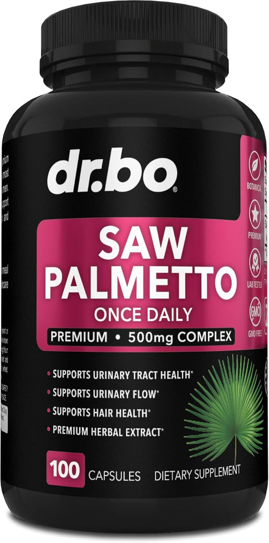 Saw Palmetto Hair Loss Supplement for Women - DHT Blocker & Bladder Control Complex - Natural Hair Growth Support & Urination Aid