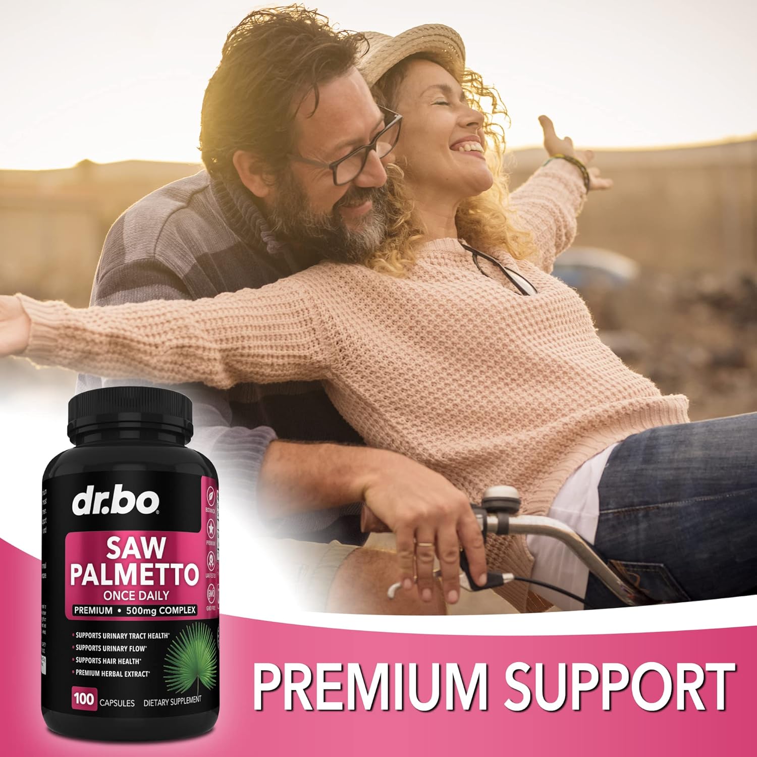 Saw Palmetto Hair Loss Supplement for Women - DHT Blocker & Bladder Control Complex - Natural Hair Growth Support & Urination Aid