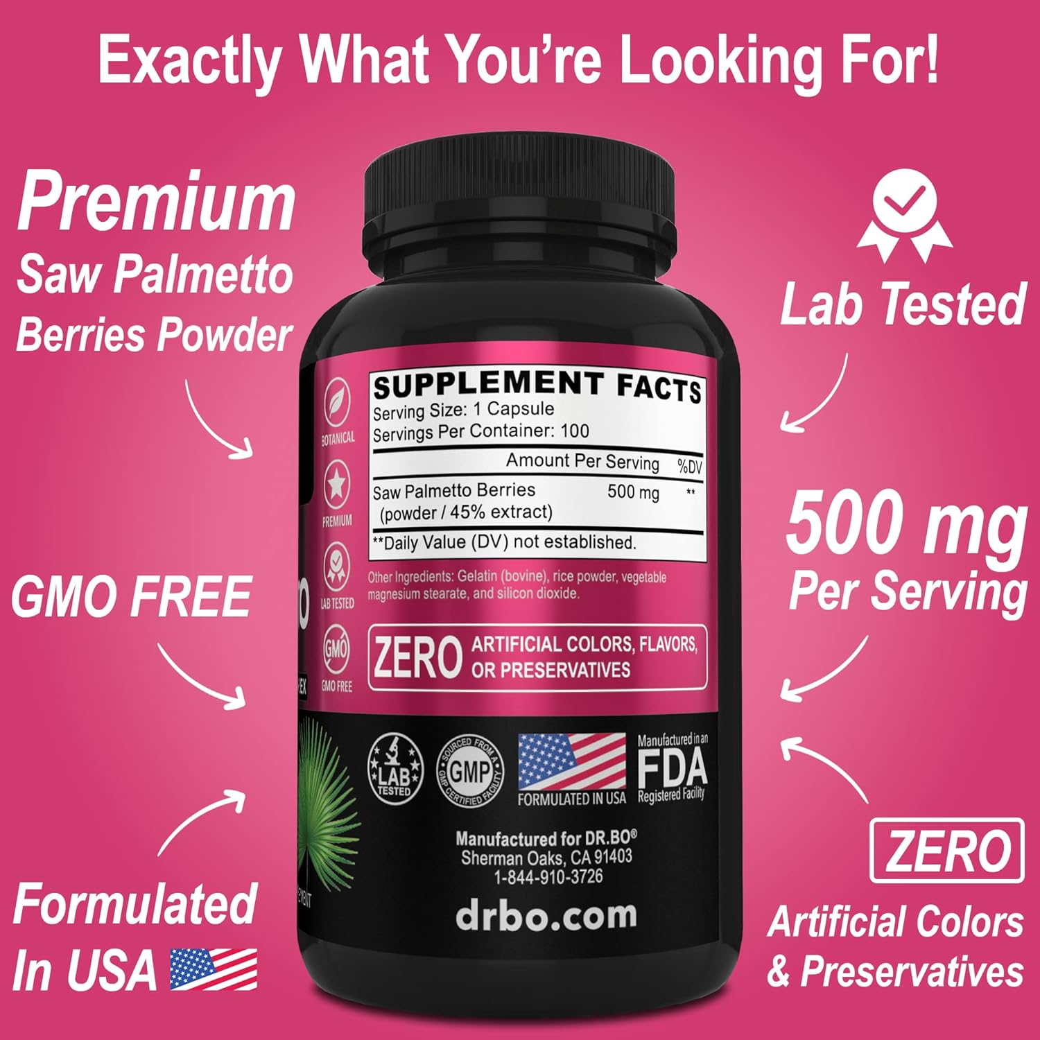 Saw Palmetto Hair Loss Supplement for Women - DHT Blocker & Bladder Control Complex - Natural Hair Growth Support & Urination Aid