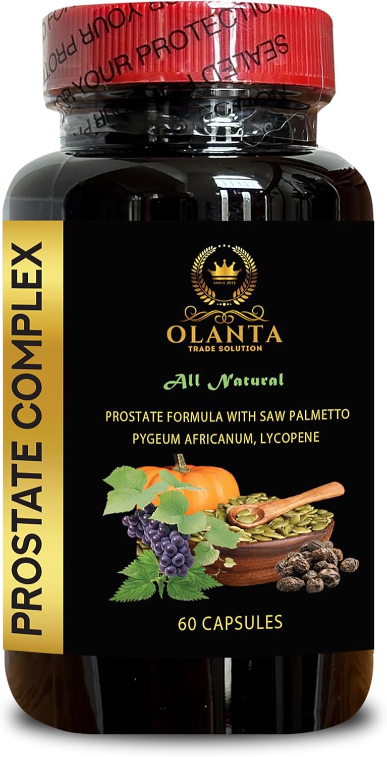 Saw Palmetto Prostate Complex Supplement for Men Over 50 - Nutritional Support and Wellness Formula - 1 Bottle