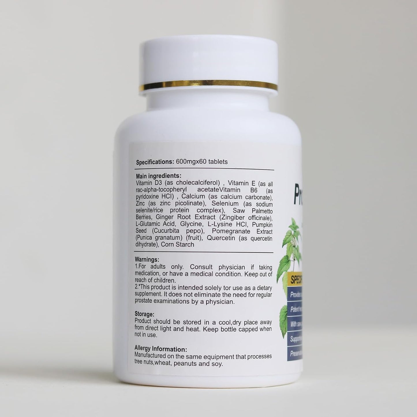 Saw Palmetto Prostate Health Supplements for Men - 60 Tablets for Bladder & Urinary Relief