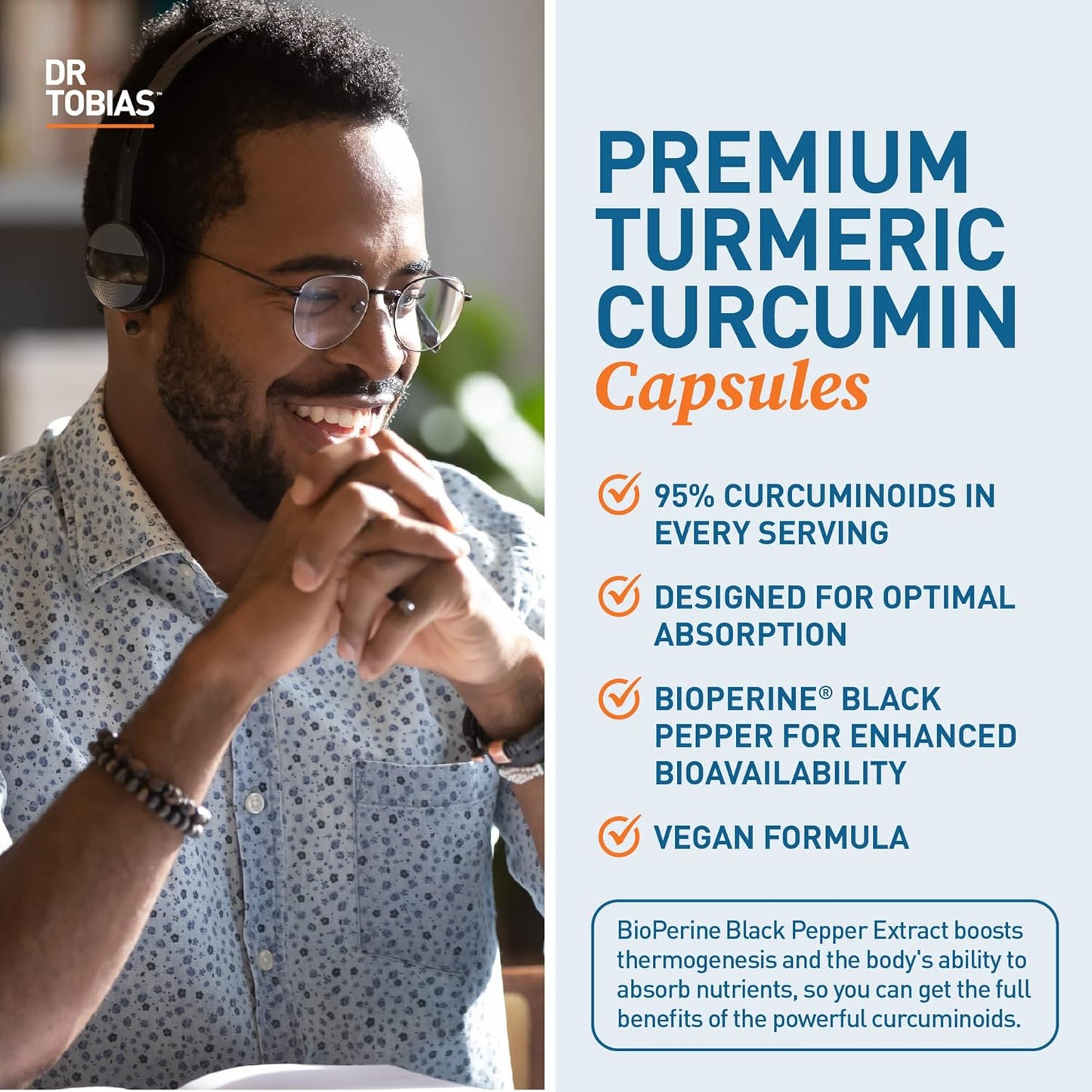 Saw Palmetto & Turmeric Curcumin Supplement for Immune Health, Joint Support, and Hormonal Balance, Non-GMO Formula for Men and Women