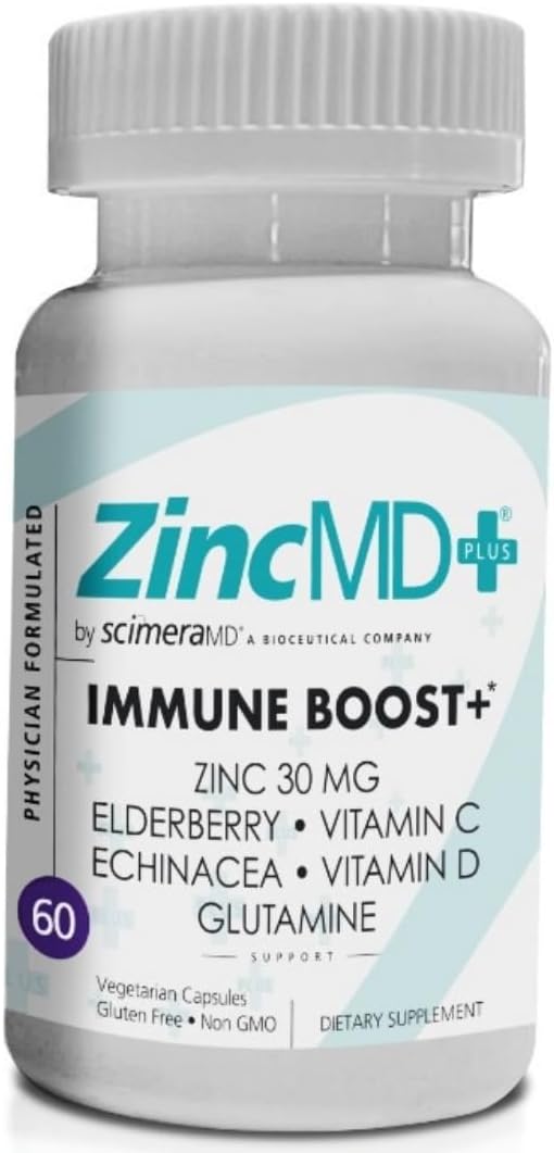 Scimera Bioscience Immune Support Supplement with Zinc, Elderberry, Vitamin C, D, Echinacea - 60 CT