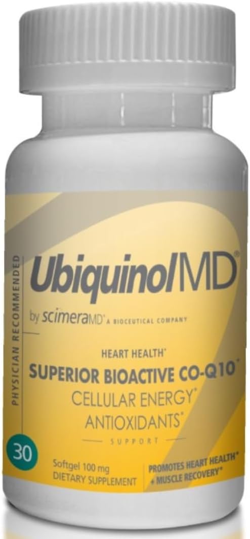 Scimera Bioscience ScimeraMD® Ubiquinol CoQ10 Kaneka QH Antioxidant Supplement 30 CT - Heart Health & Energy