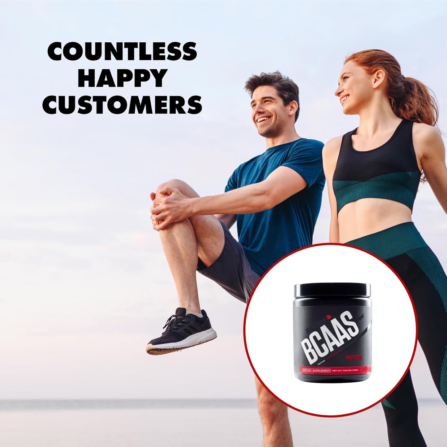 Sculpt Nation by V Shred BCAA Powder - Fruit Punch Flavored Recovery & Endurance Amino Acids Blend, 30 Servings