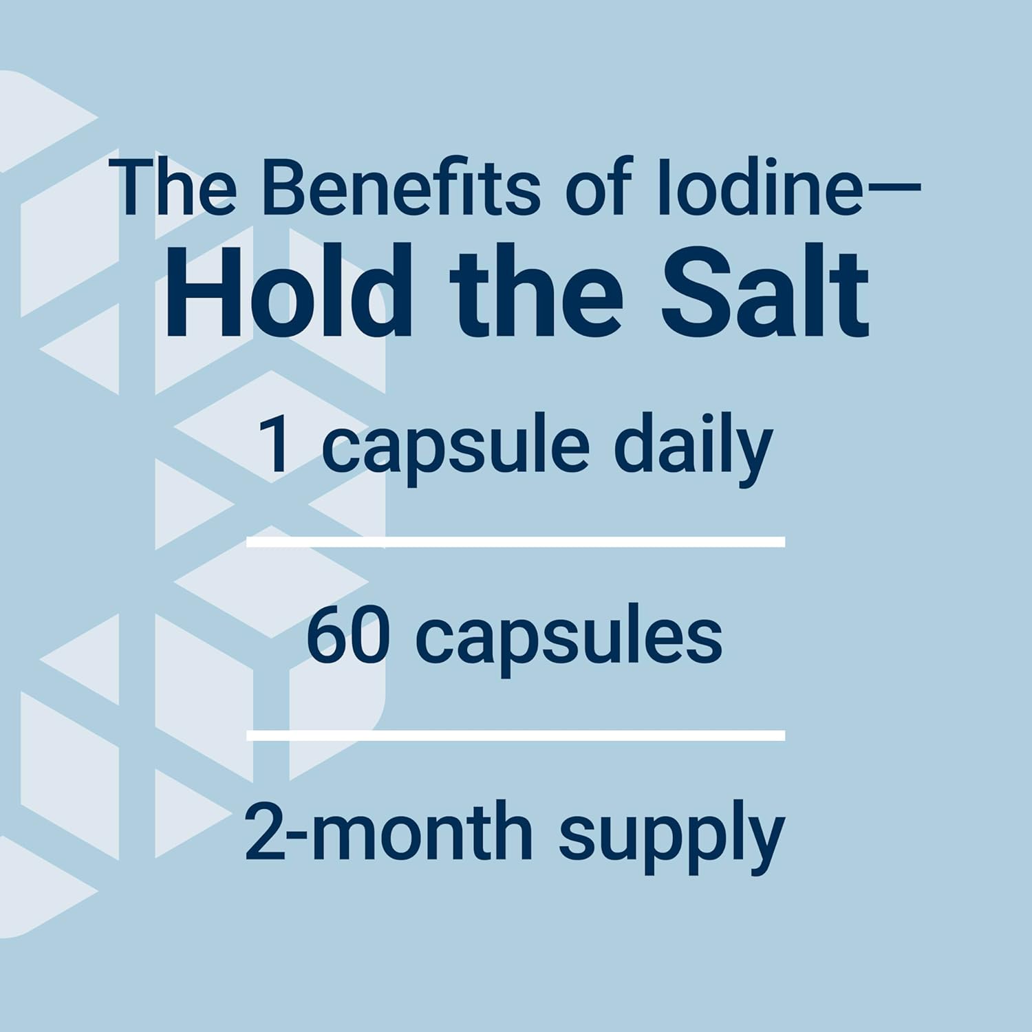 Sea-Iodine™ Supplement for Thyroid Health & Beyond - Non-GMO, Gluten-Free, Vegetarian Capsules (60 Count)