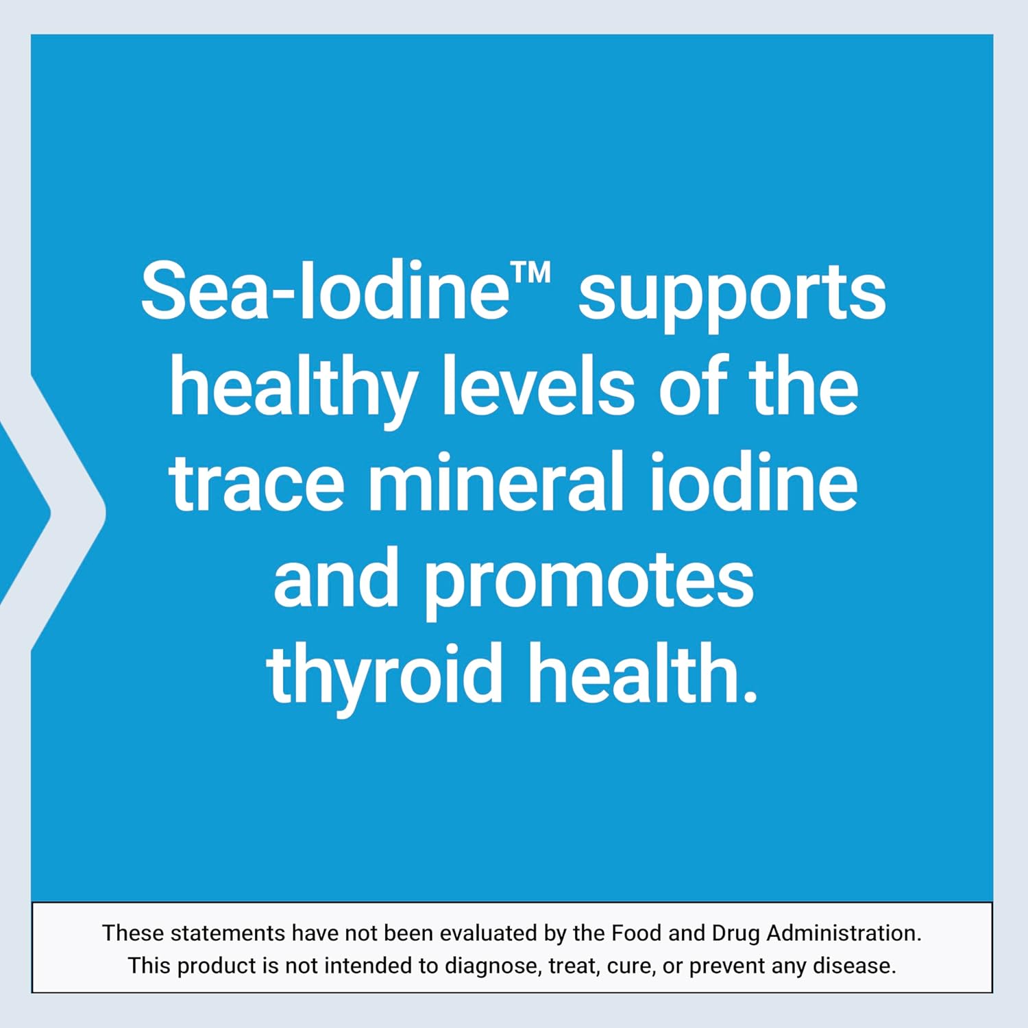 Sea-Iodine™ Supplement for Thyroid Health & Beyond - Non-GMO, Gluten-Free, Vegetarian Capsules (60 Count)