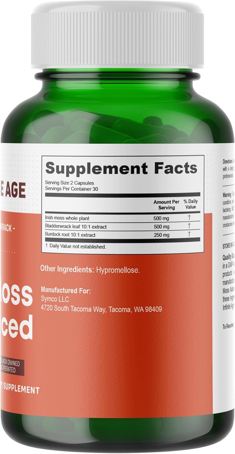 Sea Moss Advanced 1250mg & Infinite Relief Joint Support Supplement 250mg Bundle - USA Made Wellness Products