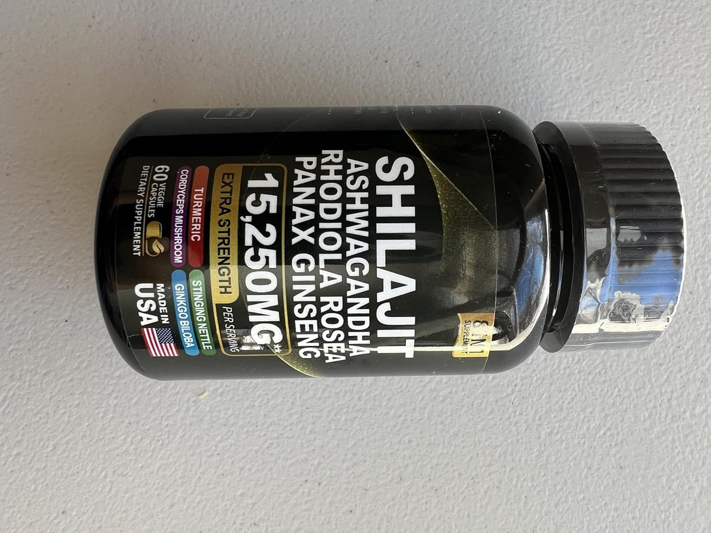 Sea Moss and Shilajit Supplement Bundle with Black Seed Oil, Ashwagandha, Ginger, Rhodiola Rosea, Panax Ginseng - 60 Count