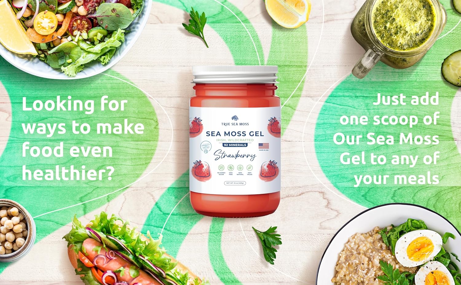 Sea Moss Soap with Coffee, Vanilla, Coconut, Oatmeal, Honey, and Strawberry Gel