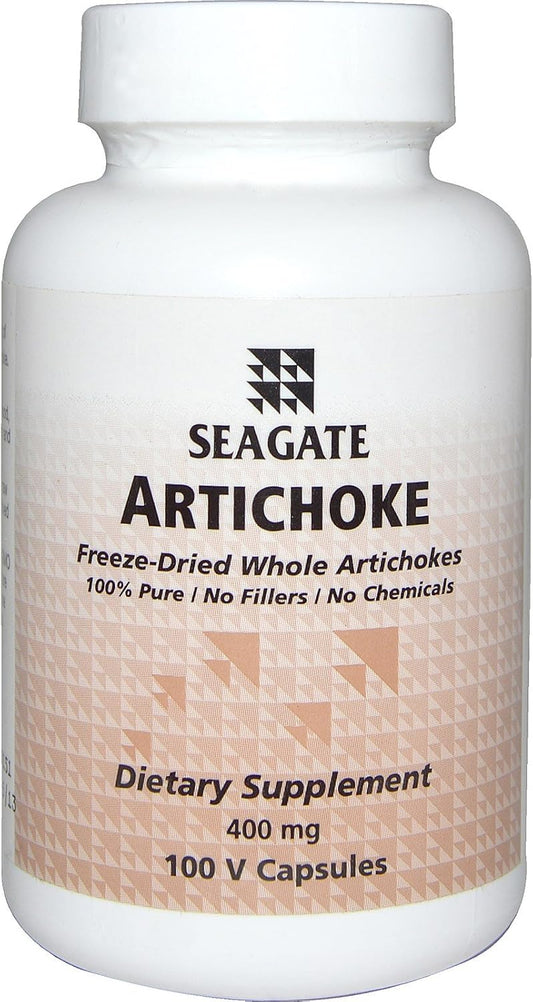 Seagate Artichoke 400 mg 100 Capsules x 2 - Natural Supplement for Digestive Health