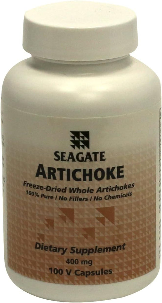 Seagate Artichoke Capsules - 400 mg, 100 Count - Premium Quality Supplement for Digestive Health