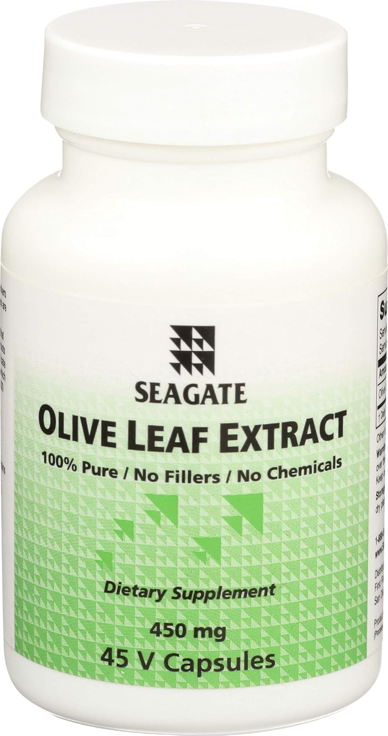 Seagate Olive Leaf Extract Capsules - 450mg, 45 Count