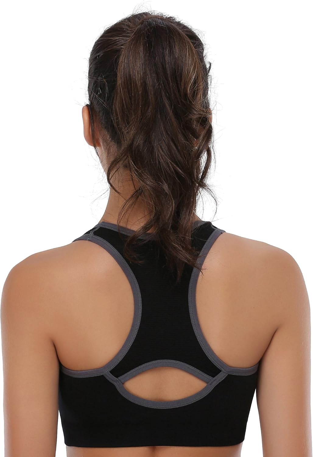 Seamless Racerback Sports Bra for Women - High Impact Support for Yoga, Gym, and Fitness Workouts