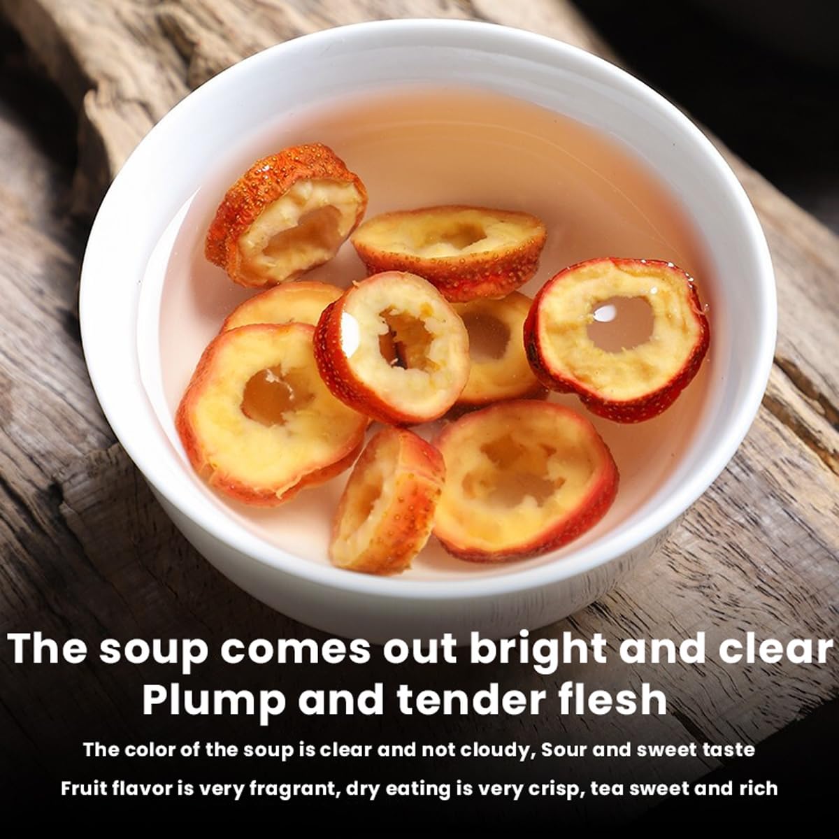 Seedless Hawthorn Slices 8.81oz - Fresh and Dry Options for Making Tea - 250g Pack