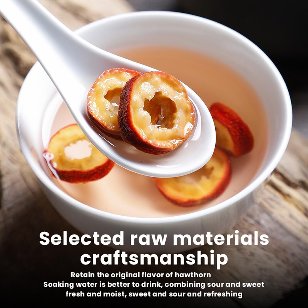 Seedless Hawthorn Slices 8.81oz - Fresh and Dry Options for Making Tea - 250g Pack