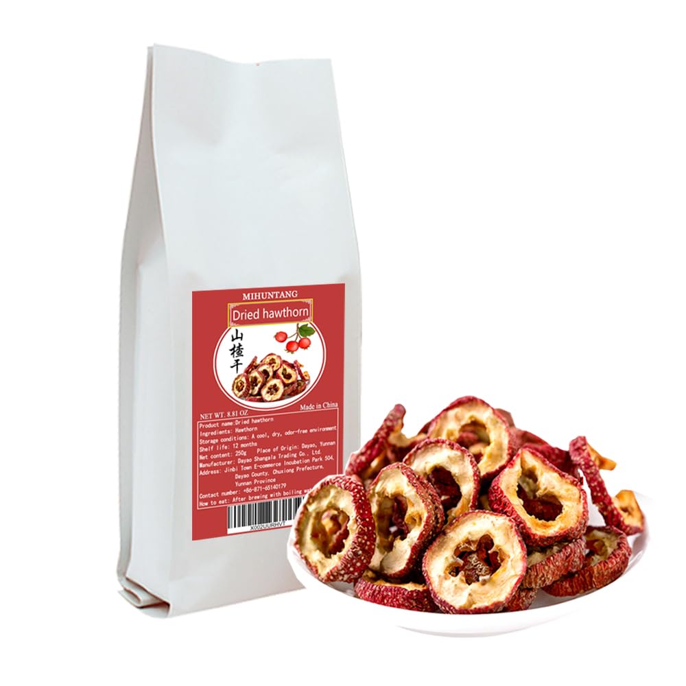 Seedless Hawthorn Slices 8.81oz - Fresh and Dry Options for Making Tea - 250g Pack