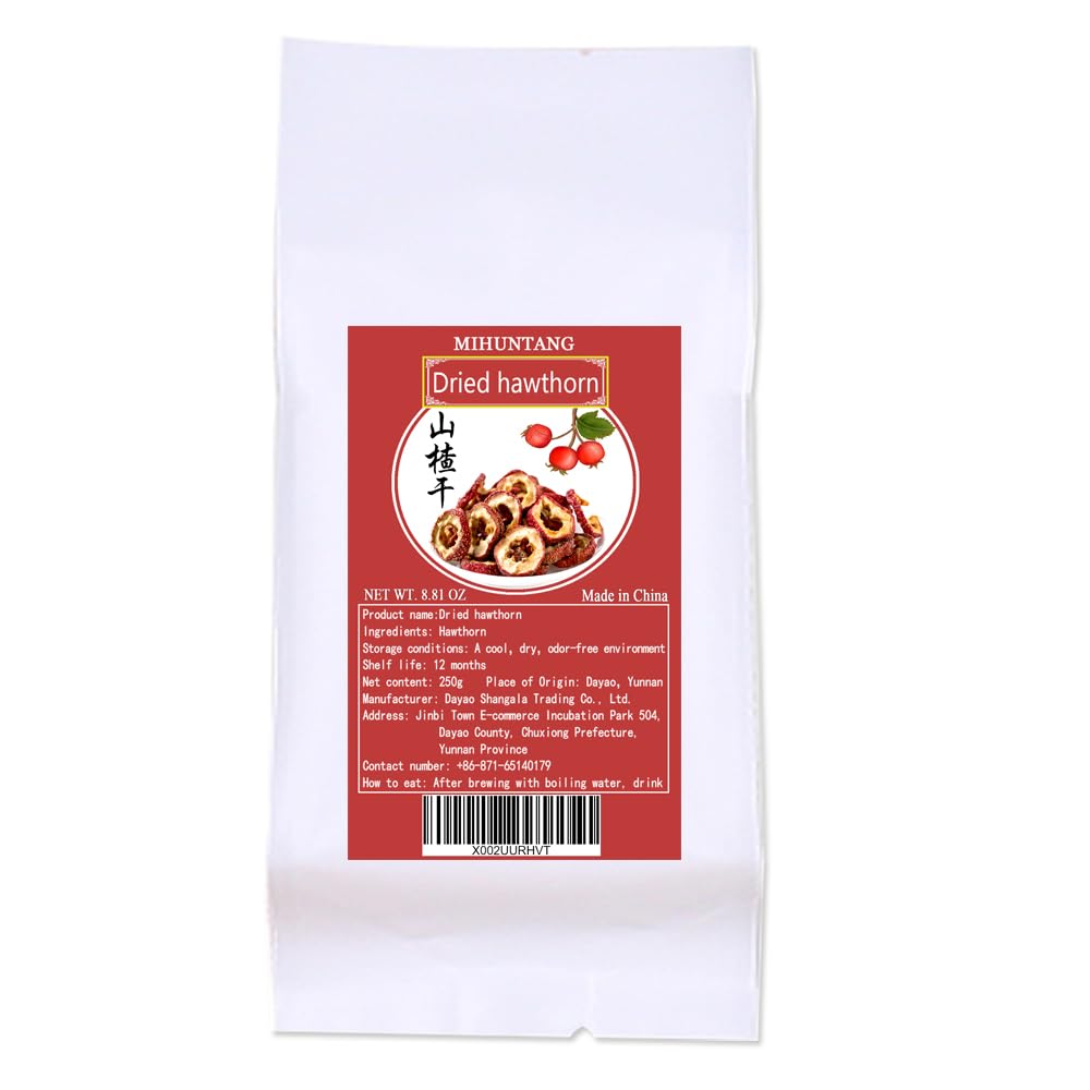 Seedless Hawthorn Slices 8.81oz - Fresh and Dry Options for Making Tea - 250g Pack